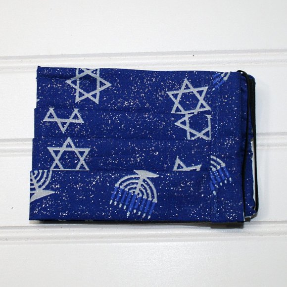 HAND CRAFTED Kids Hanukkah Star Face Mask Pocket - Picture 4 of 8